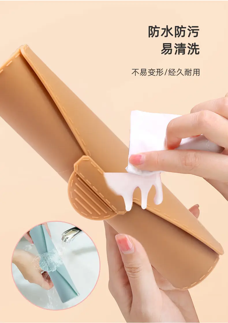 Silicone Makeup Brush Storage Box Foundation Mask Brush Storage Tool — feature 12