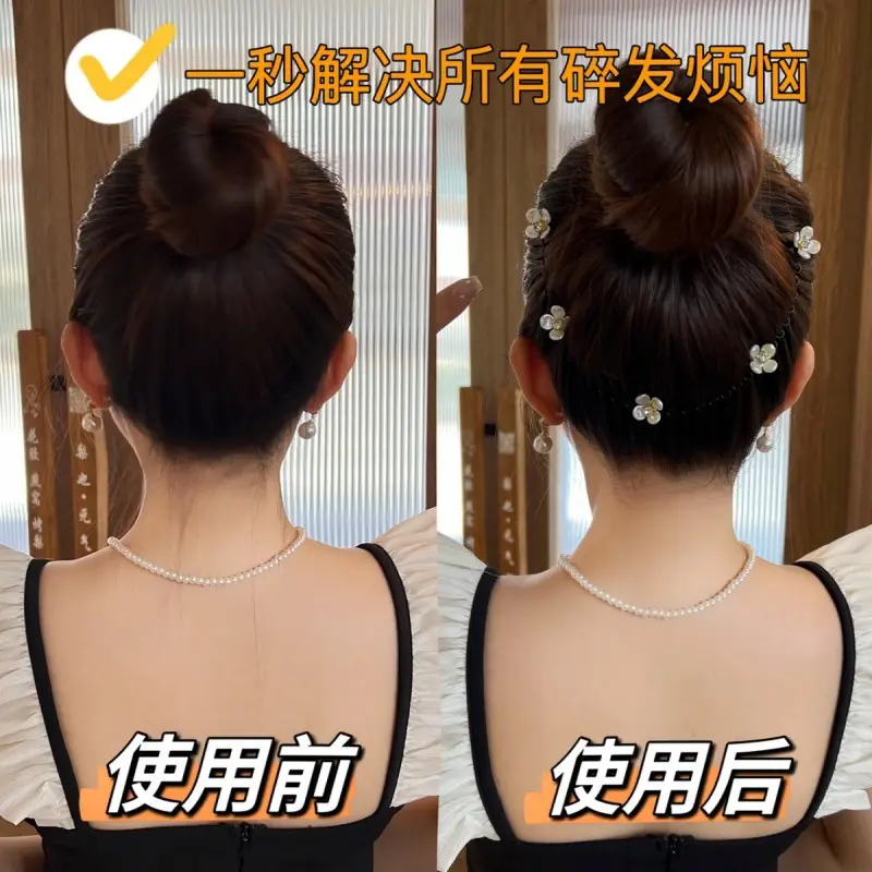 Alloy Hair Comb with Flower Decor for Women - Image 11