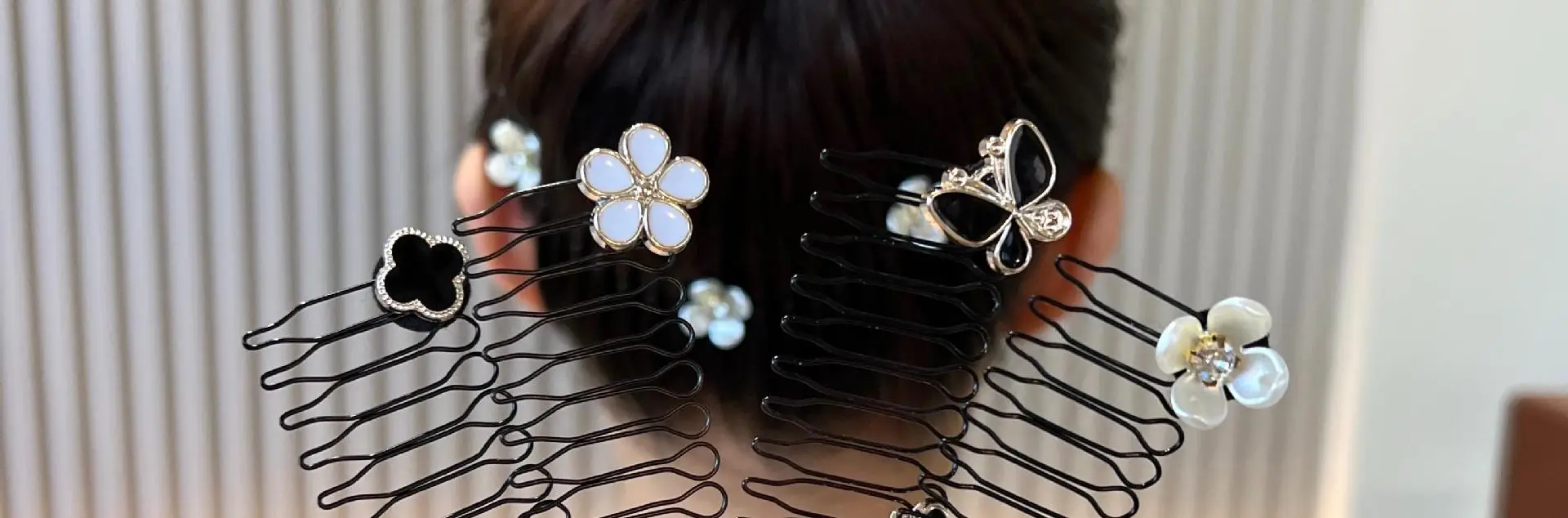 Alloy Hair Comb with Flower Decor for Women — feature 20