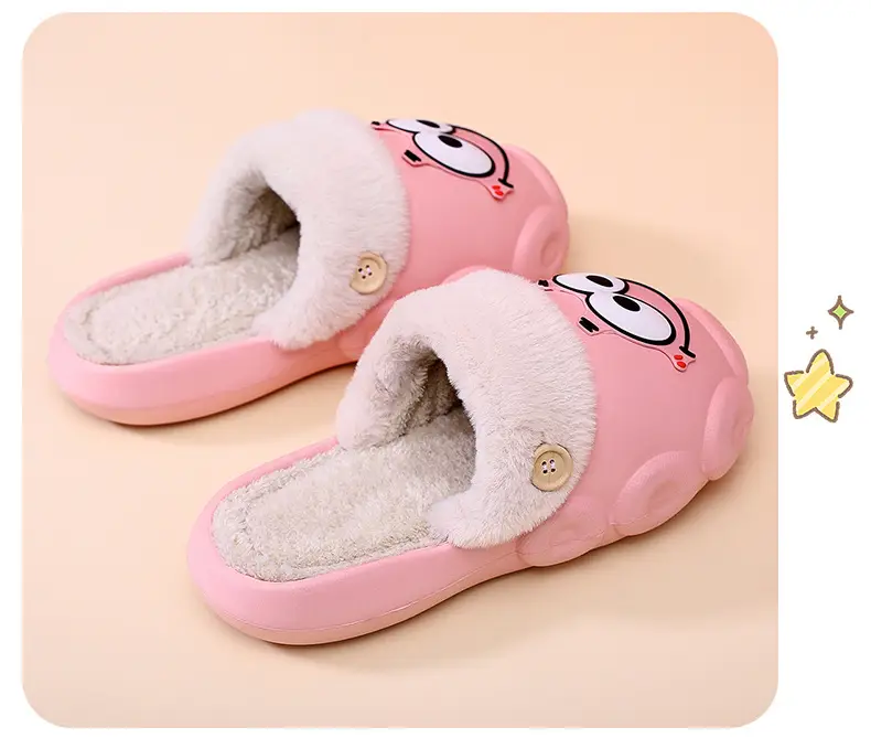 [70% discount] Spongebob detachable cleaning waterproof cotton slippers for lovers winter indoor and outdoor wear non-slip — feature 15