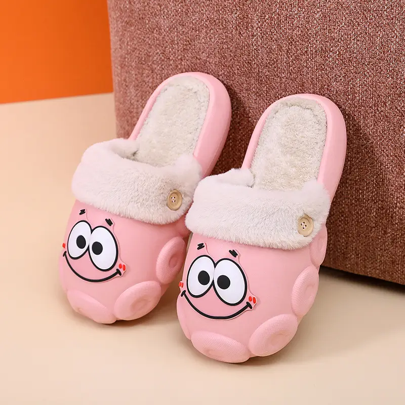 [70% discount] Spongebob detachable cleaning waterproof cotton slippers for lovers winter indoor and outdoor wear non-slip — feature 25