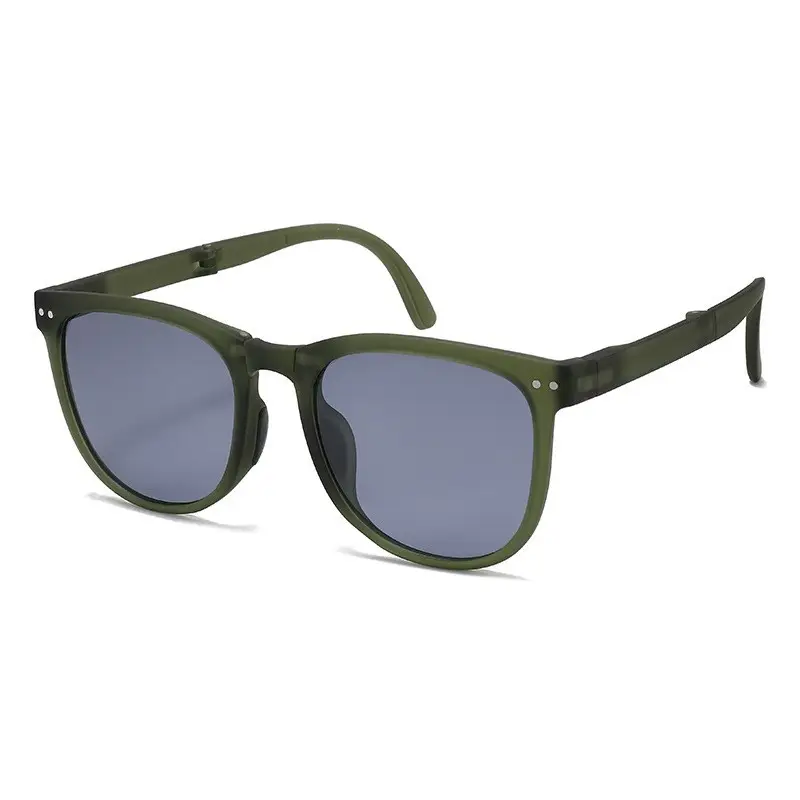 Foldable Anti-UV Sunglasses Women Dark Brown Coffee Lightweight