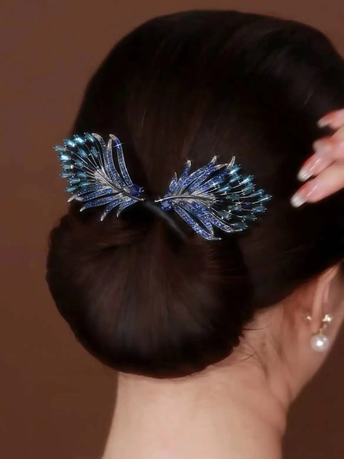 Platinum Asia Feather Bun Clip for Women's Hair Curler Fixer — feature 4
