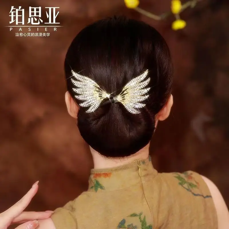 Platinum Asia Feather Bun Clip for Women's Hair Curler Fixer - Image 5