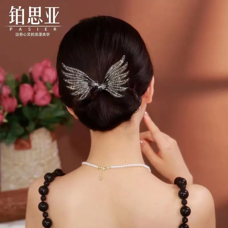 Platinum Asia Feather Bun Clip for Women's Hair Curler Fixer - Image 6