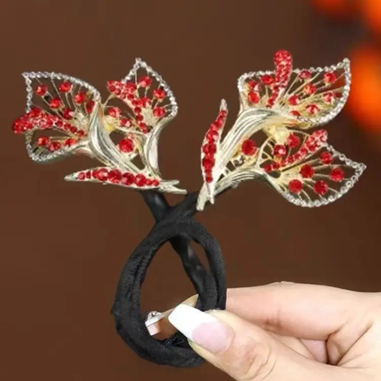 Platinum Asia Feather Bun Clip for Women's Hair Curler Fixer - Image 7