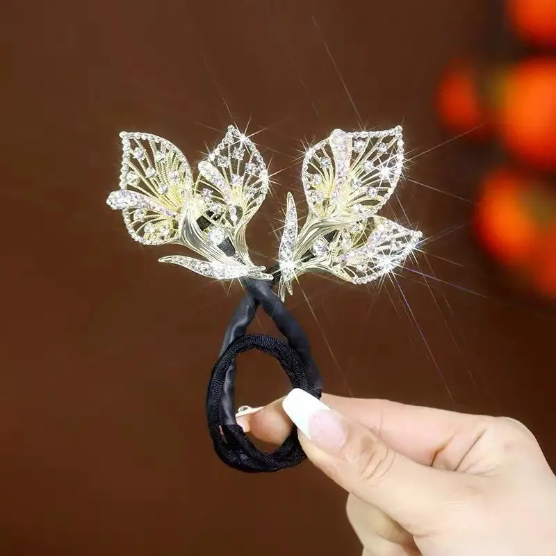 Platinum Asia Feather Bun Clip for Women's Hair Curler Fixer - Image 8