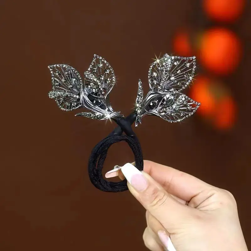 Platinum Asia Feather Bun Clip for Women's Hair Curler Fixer - Image 9