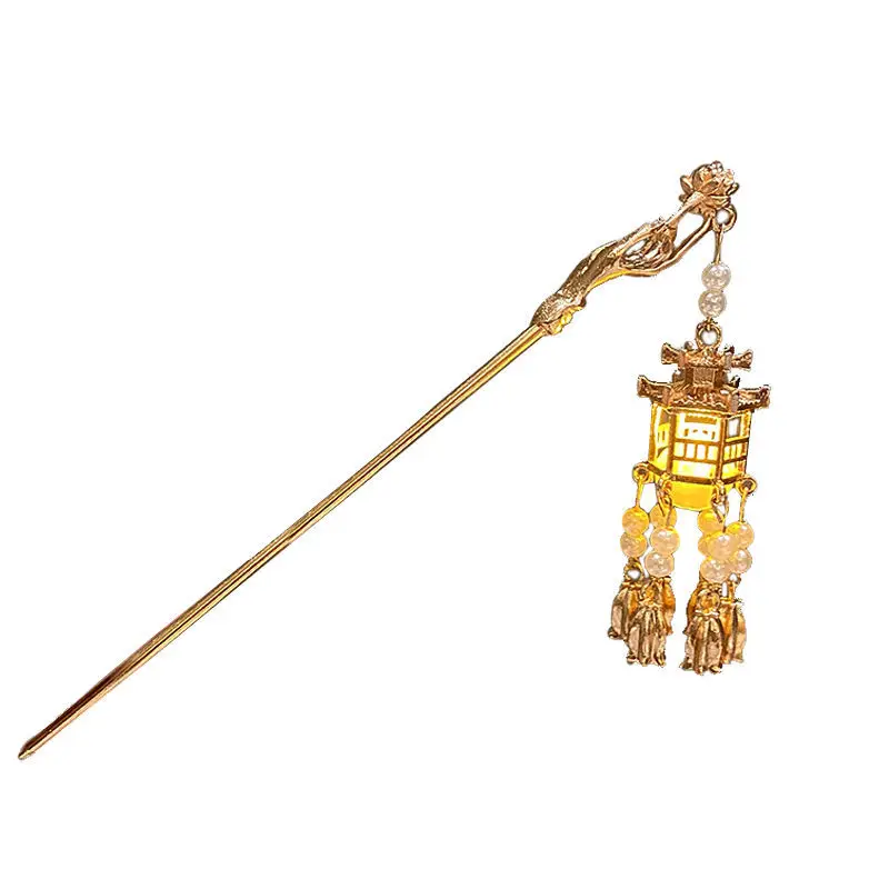 Ancient Dragon Hairpin with Pearl Drop for Women - Image 41