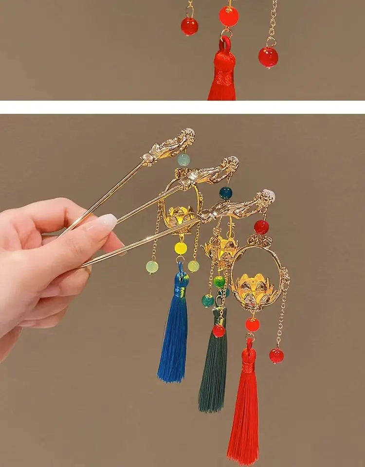 Ancient Dragon Hairpin with Pearl Drop for Women — feature 3