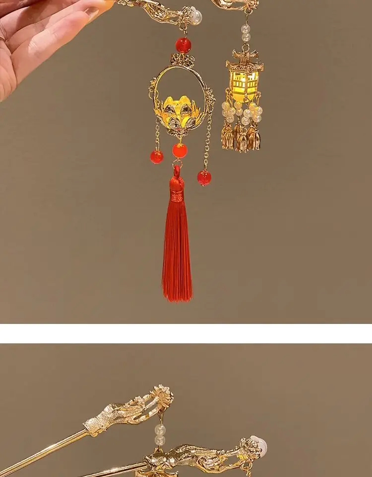 Ancient Dragon Hairpin with Pearl Drop for Women — feature 5