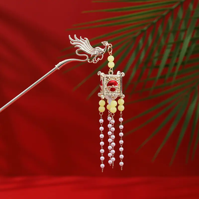 Ancient Dragon Hairpin with Pearl Drop for Women - Image 21