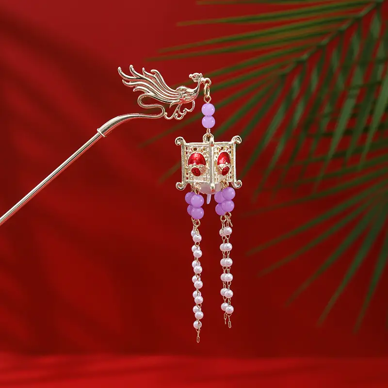 Ancient Dragon Hairpin with Pearl Drop for Women - Image 22