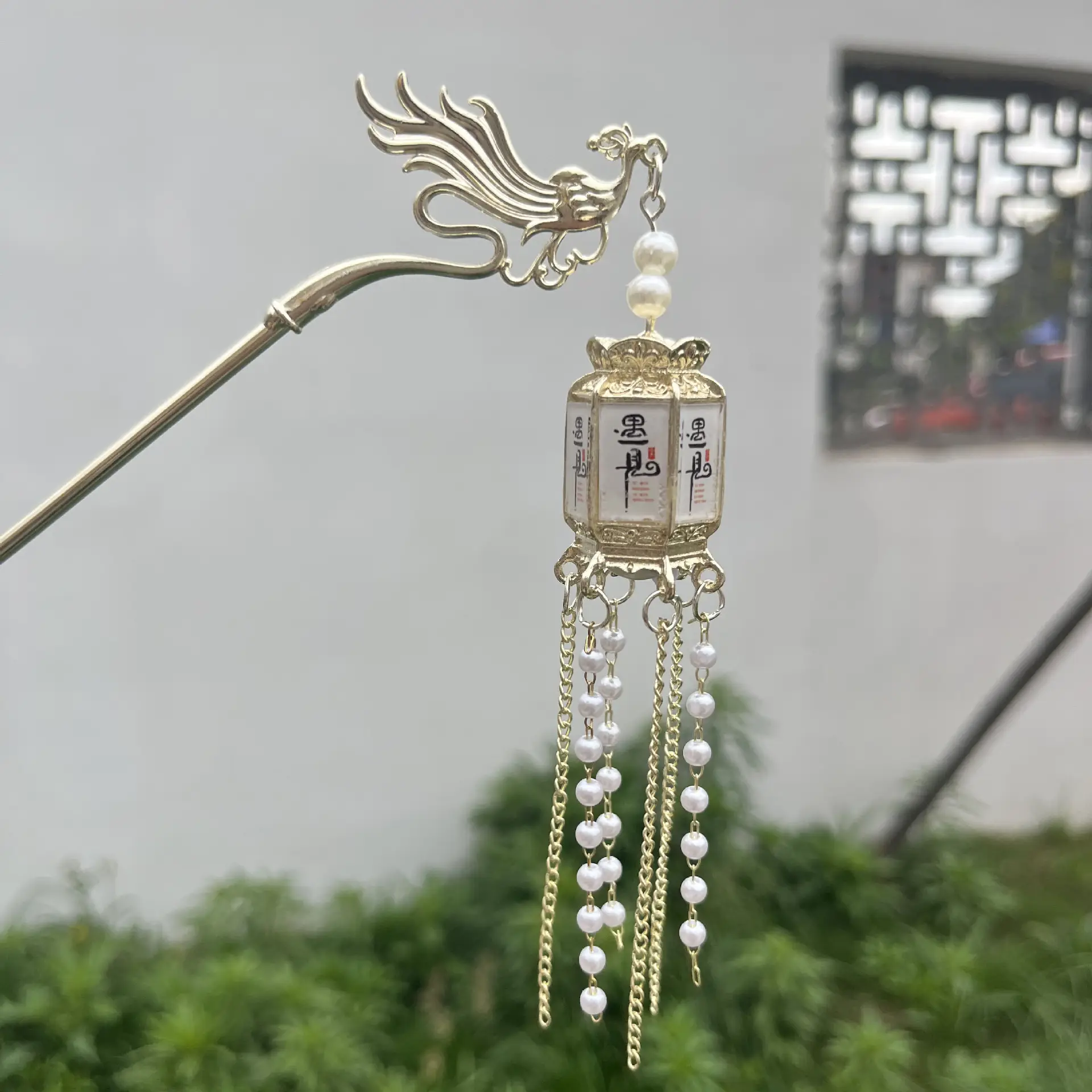 Ancient Dragon Hairpin with Pearl Drop for Women - Image 24