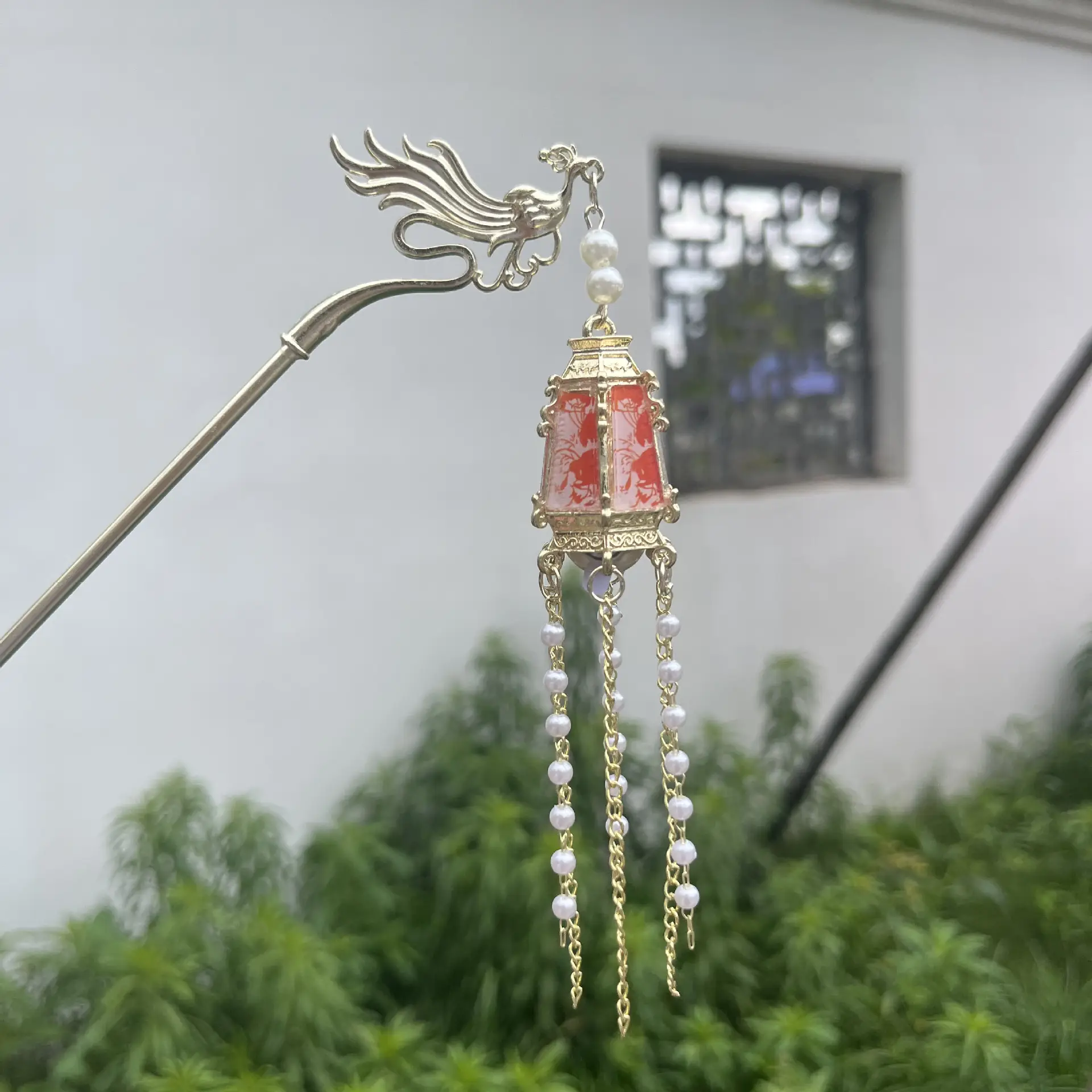 Ancient Dragon Hairpin with Pearl Drop for Women - Image 35