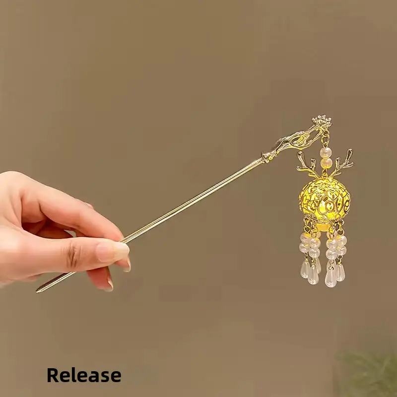 Ancient Dragon Hairpin with Pearl Drop for Women - Image 7