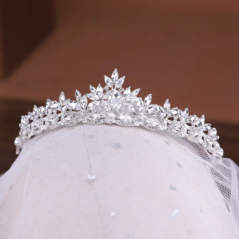 Crystal Bridal Crown for Wedding & Party Headdress - Image 4