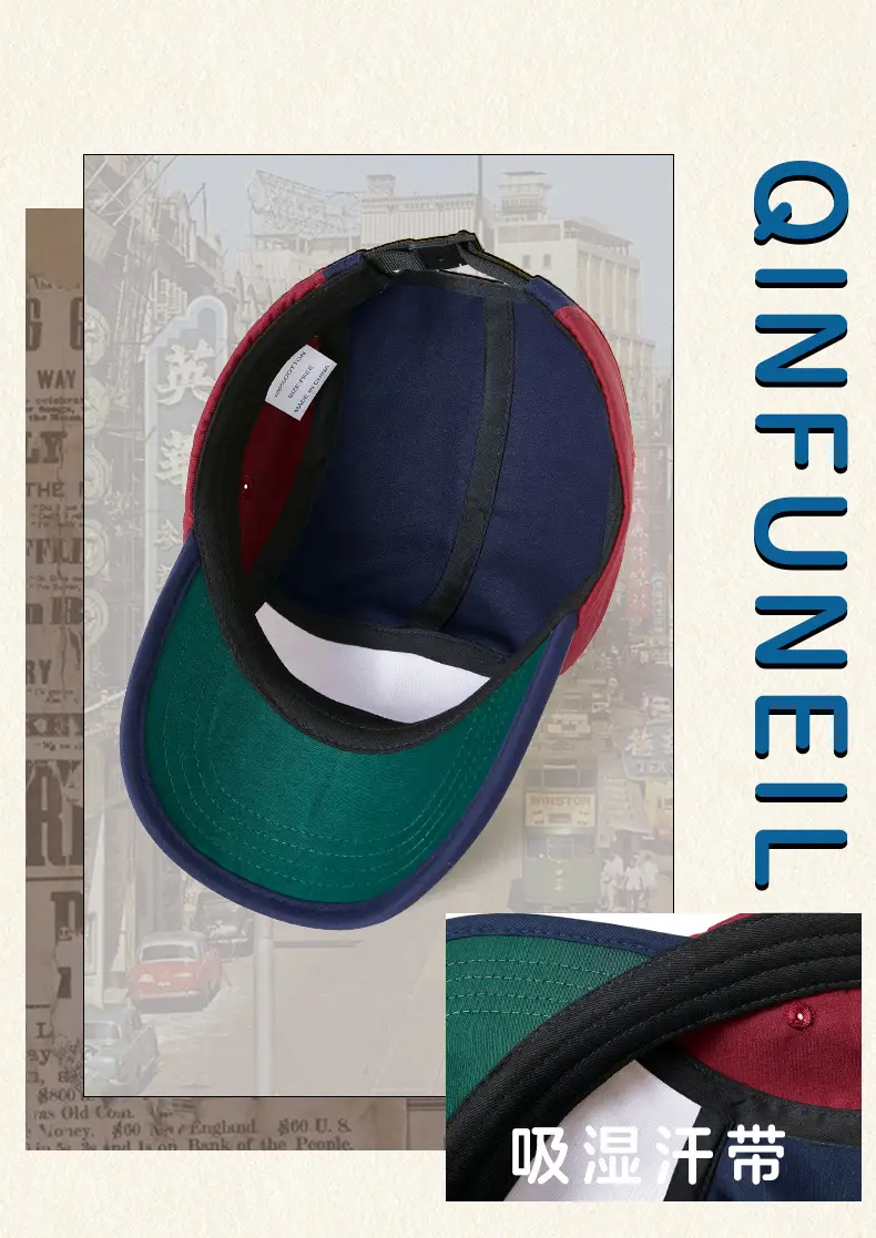 Men Cotton Baseball Cap Adjustable Cap Cover Multi Color — feature 5