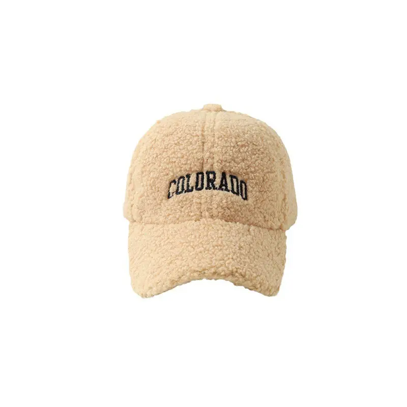 Women's Embroidered Wool Baseball Cap Winter Warm Outdoor - Image 12