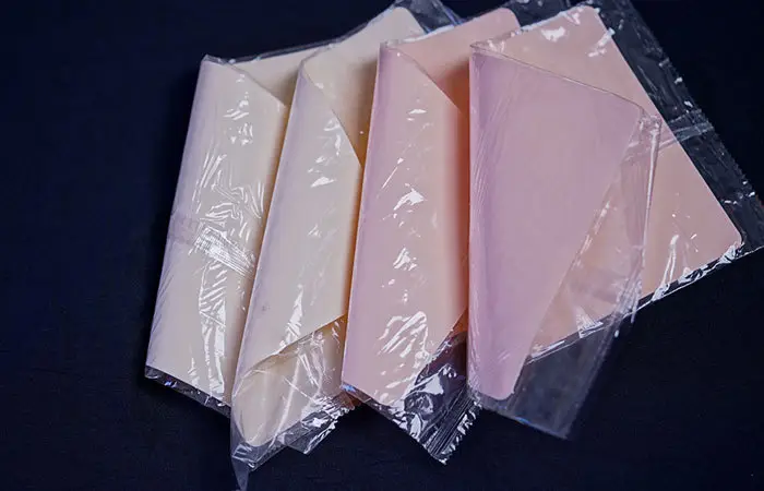 Blank Tattoo Practice Leather Pink Silicone Practice Leather Small Size — feature 3