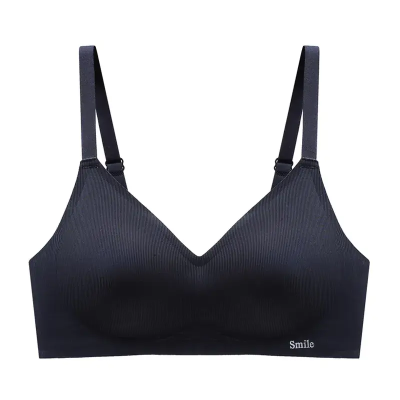 Red Adjustable Wireless Breast Bra for Women - Image 6