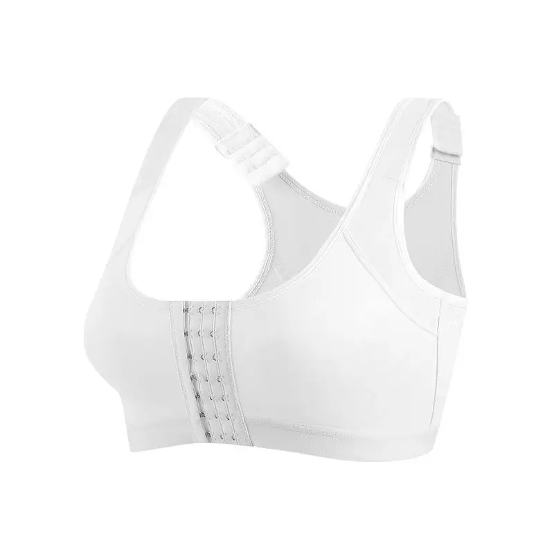 Cross-border European and American front buckle closed sports plus size wireless underwear women's adjustable open push-up bra