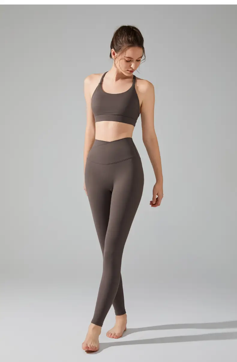Women's Tight High Waist Yoga Pants Peach No Line — feature 17