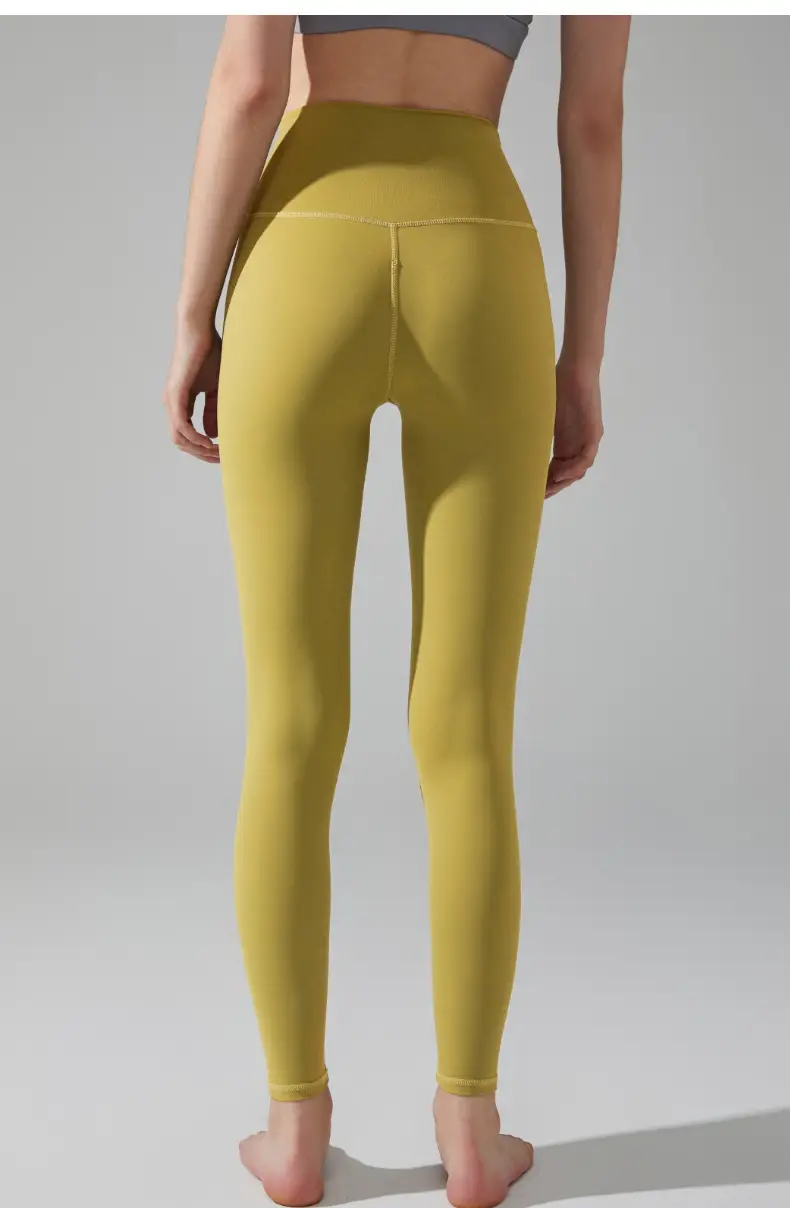 Women's Tight High Waist Yoga Pants Peach No Line — feature 33