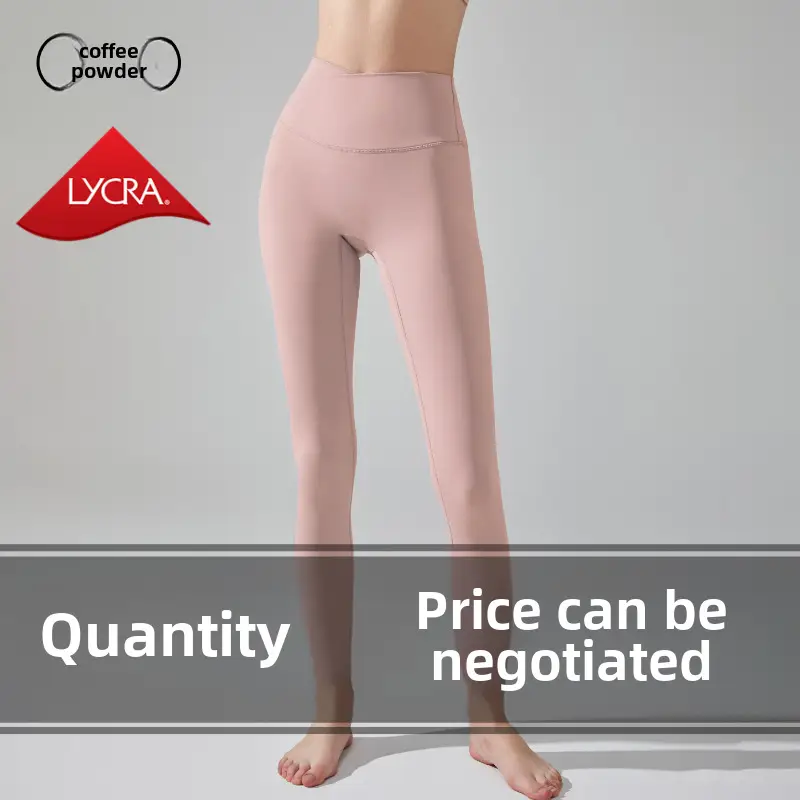 Women's Tight High Waist Yoga Pants Peach No Line - Image 16