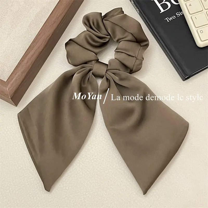 Black French Streamer Bow Headband for Women — feature 14