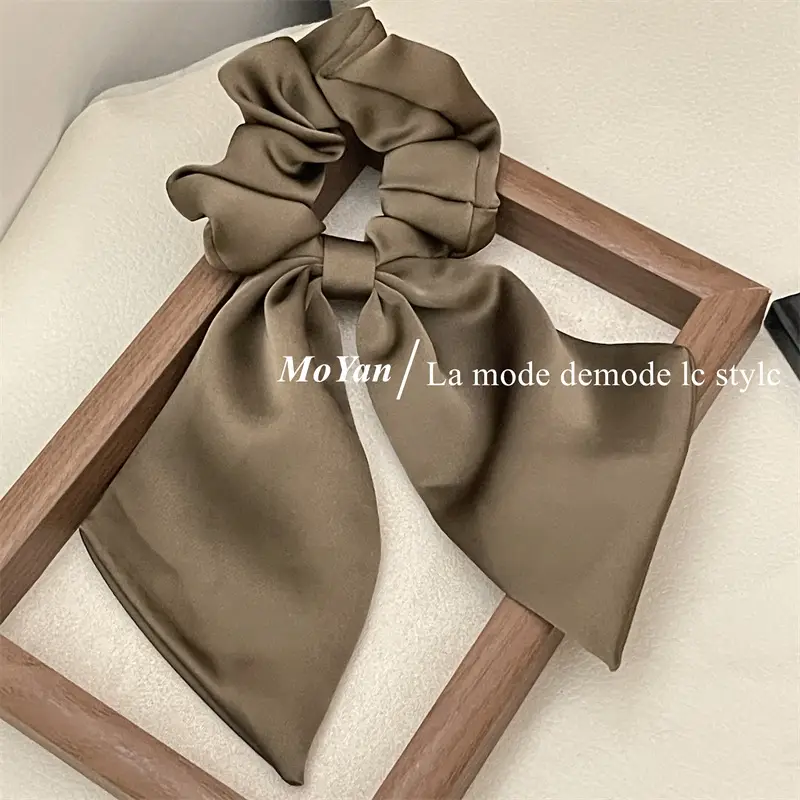 Black French Streamer Bow Headband for Women — feature 16