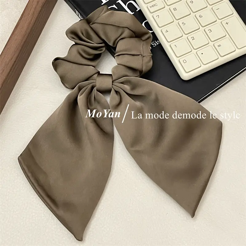 Black French Streamer Bow Headband for Women — feature 6