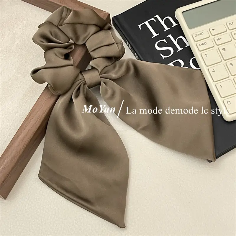 Black French Streamer Bow Headband for Women — feature 9