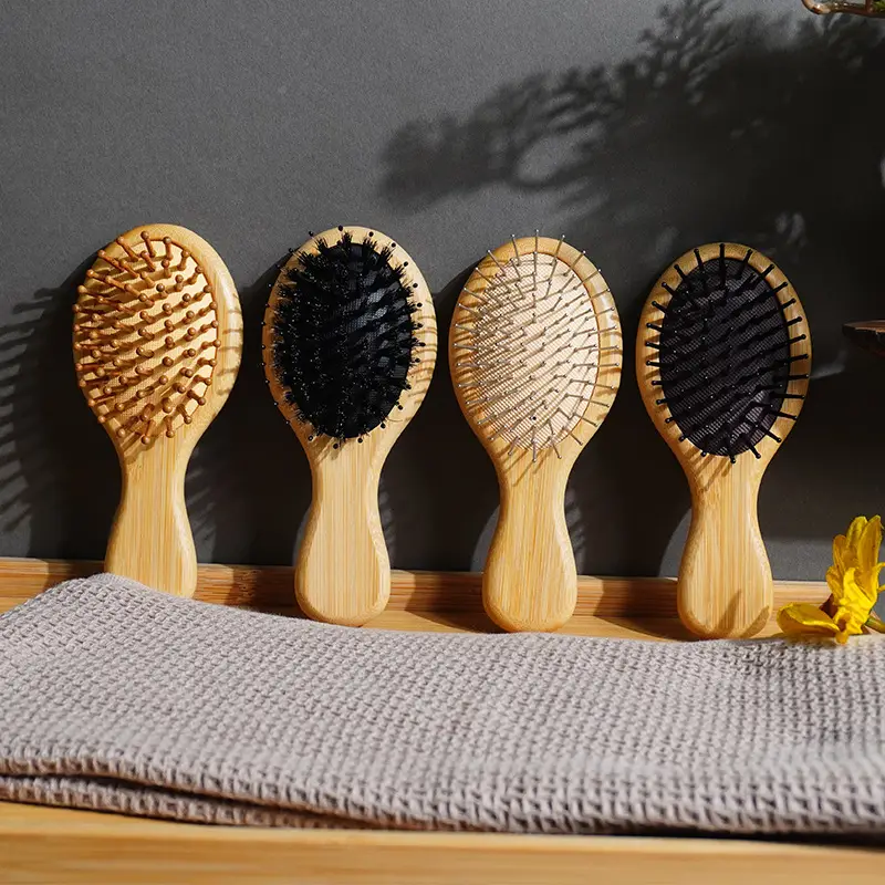 Mini Wooden Hair Brush for Women's Hair Care - Image 10