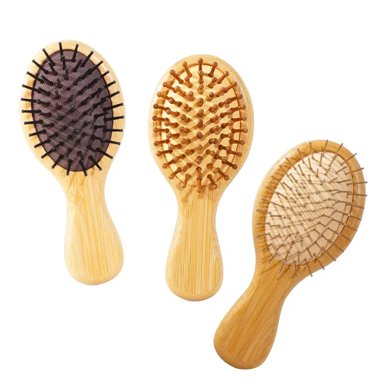 Mini Wooden Hair Brush for Women's Hair Care - Image 9