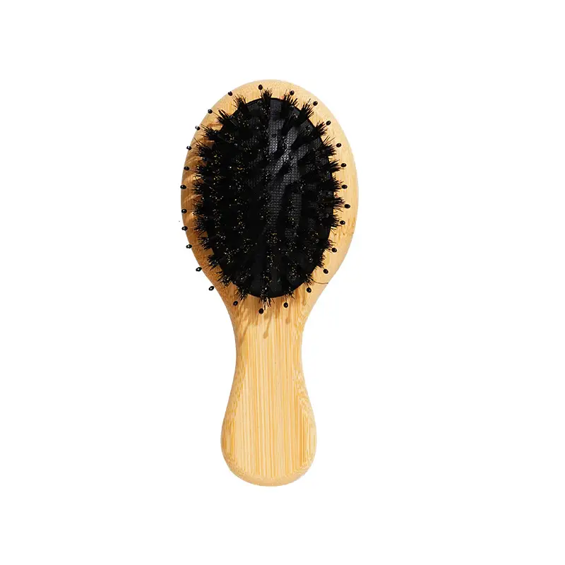 Mini Wooden Hair Brush for Women's Hair Care - Image 4