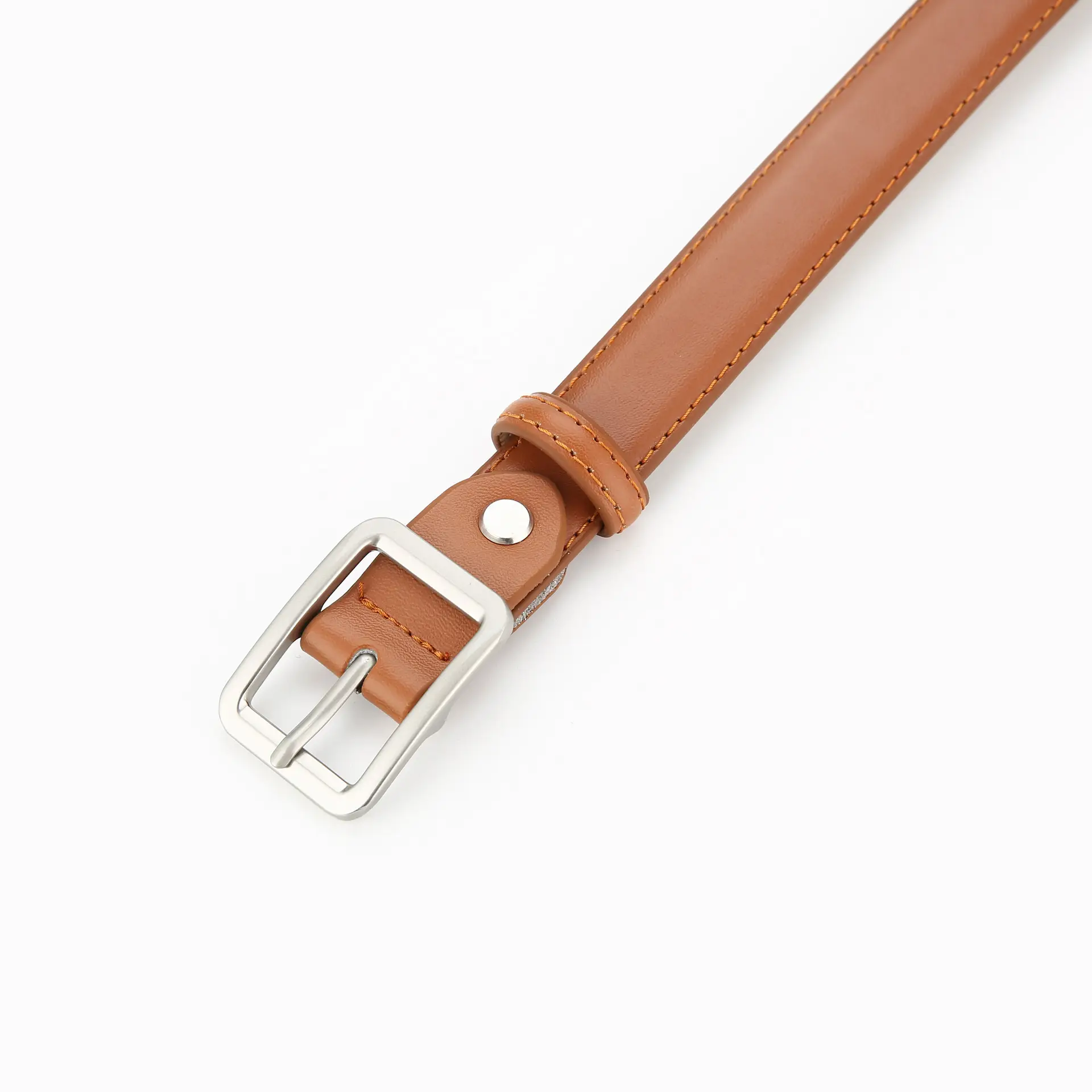 Women Genuine Leather Belt Brown Black White Vintage Style - Image 8
