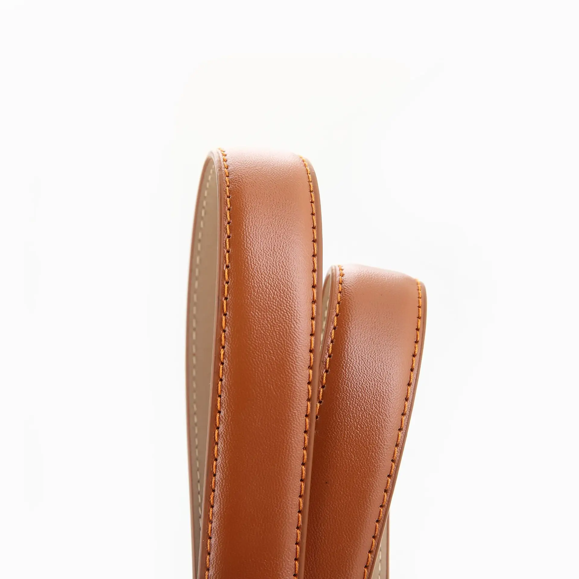 Women Genuine Leather Belt Brown Black White Vintage Style - Image 9