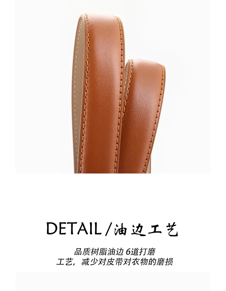 Women Genuine Leather Belt Brown Black White Vintage Style β feature 9