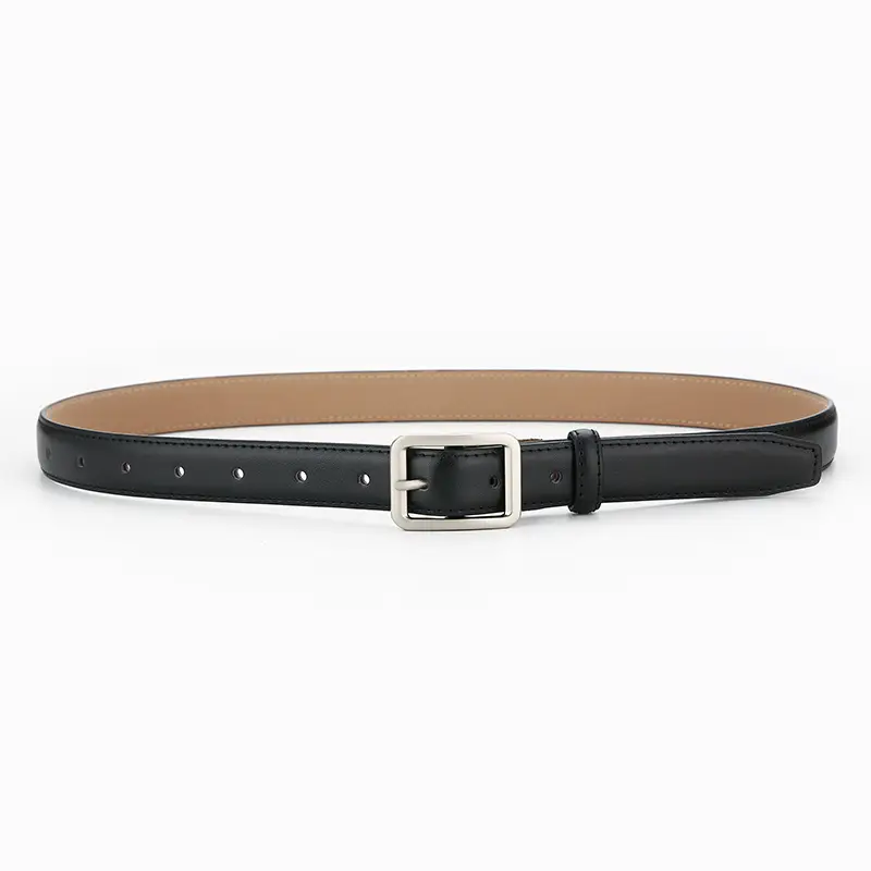 Women Genuine Leather Belt Brown Black White Vintage Style