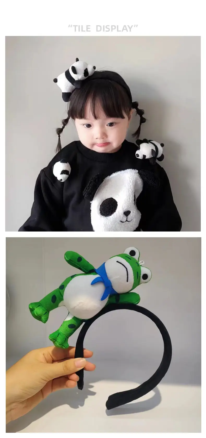 Panda 3D Headband for Girls Boys Cute Hairpin — feature 2