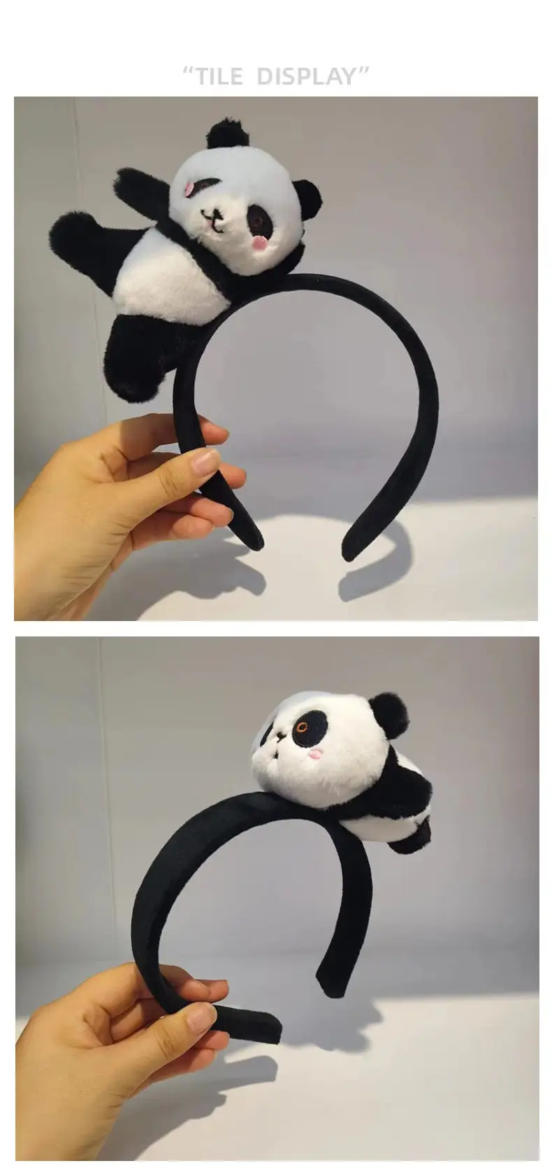 Panda 3D Headband for Girls Boys Cute Hairpin — feature 3