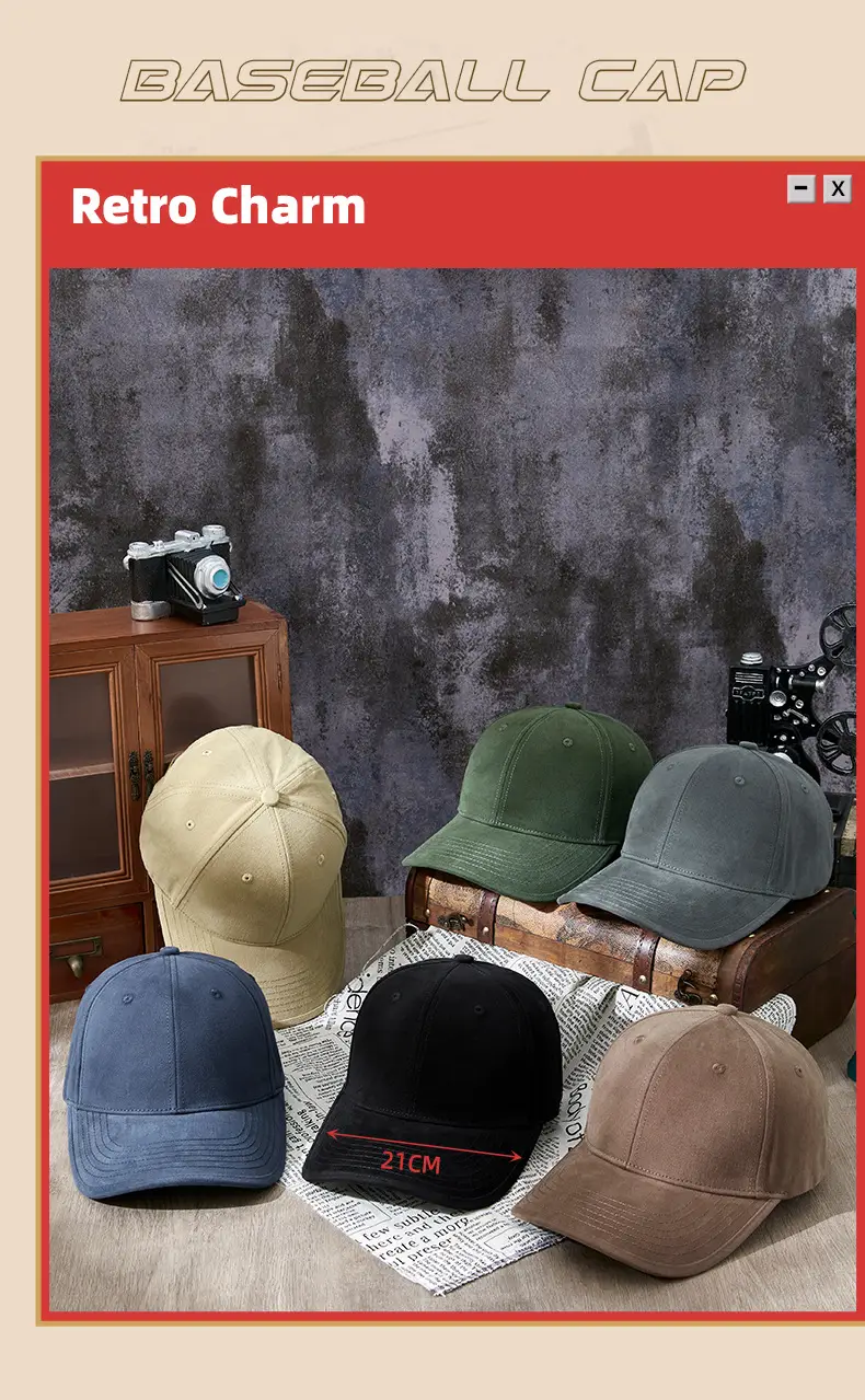 Korean Style Sunshade Baseball Cap Large Men — feature 14