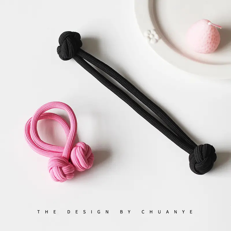 Cute Pink High Ponytail Hair Accessory for Women — feature 48