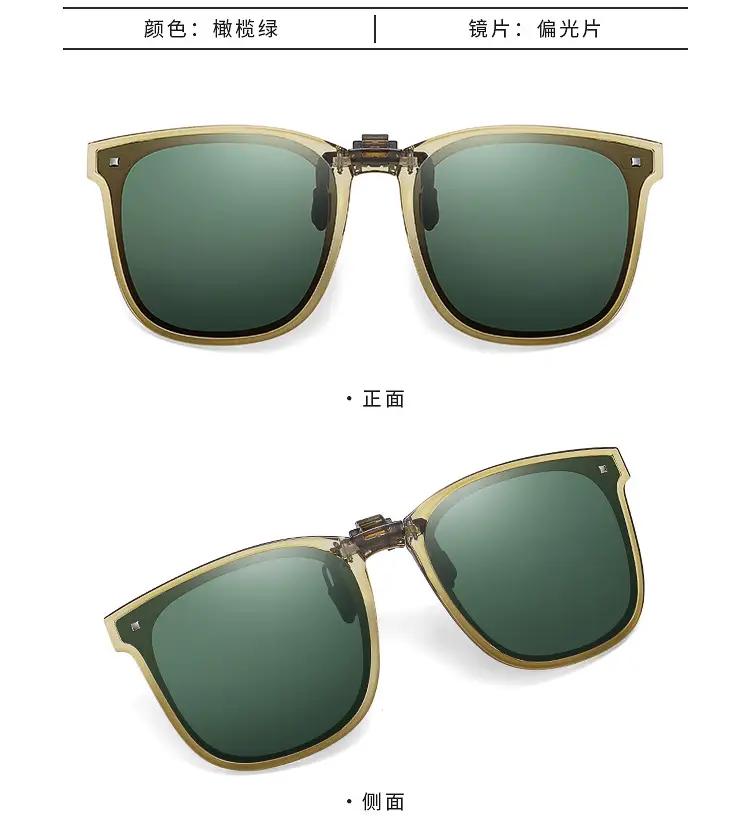 Foldable Polarized Sunglasses Clip UV-Proof Fashionable Lightweight — feature 18
