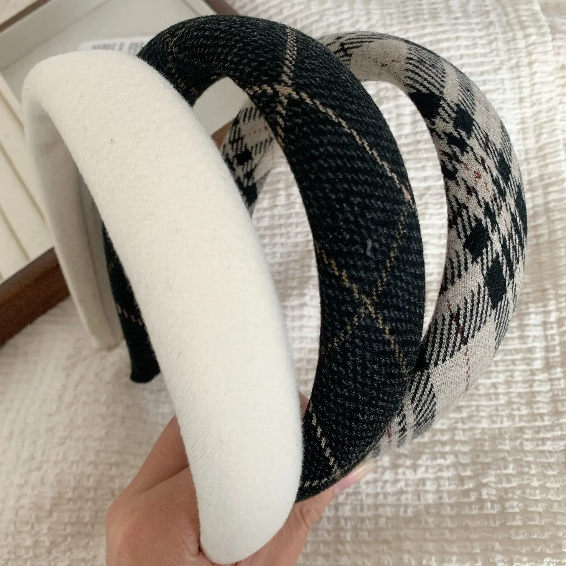 Chanel Style Plaid Headband for Women — feature 12