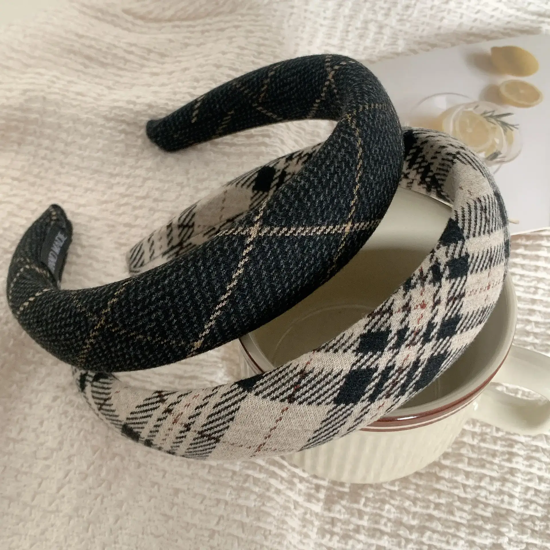 Chanel Style Plaid Headband for Women — feature 16