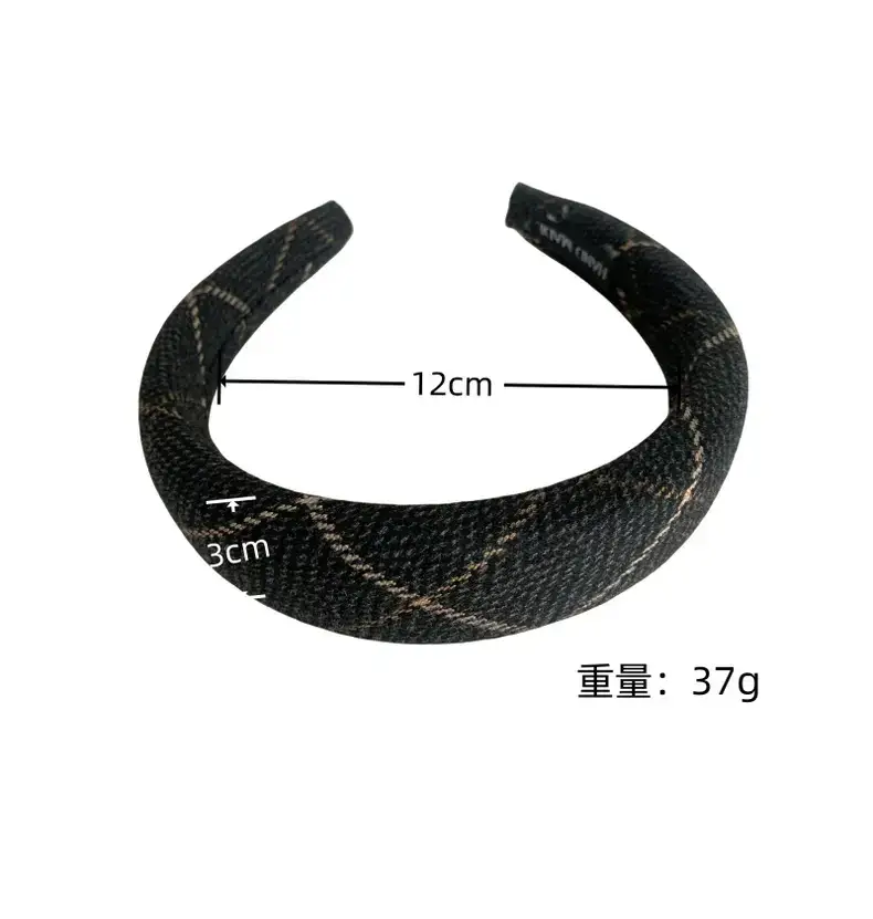Chanel Style Plaid Headband for Women — feature 5
