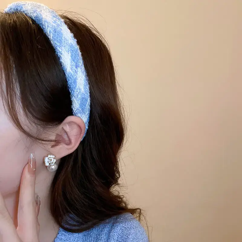 Purple Ruffled Hair Band for Women — feature 10