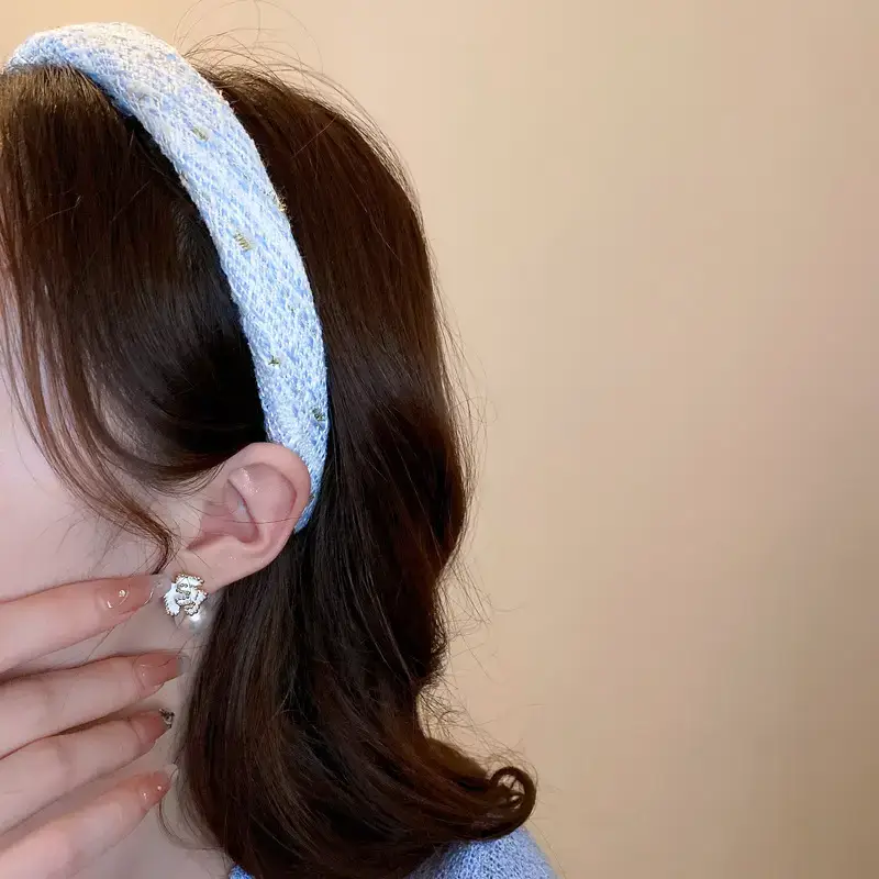 Purple Ruffled Hair Band for Women — feature 12